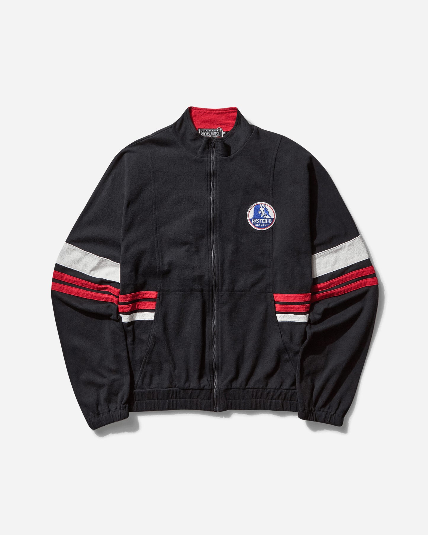 Hysteric Glamour Hg Team Logo Track Jacket Black Sweatshirts Track Tops 02251CJ04 96