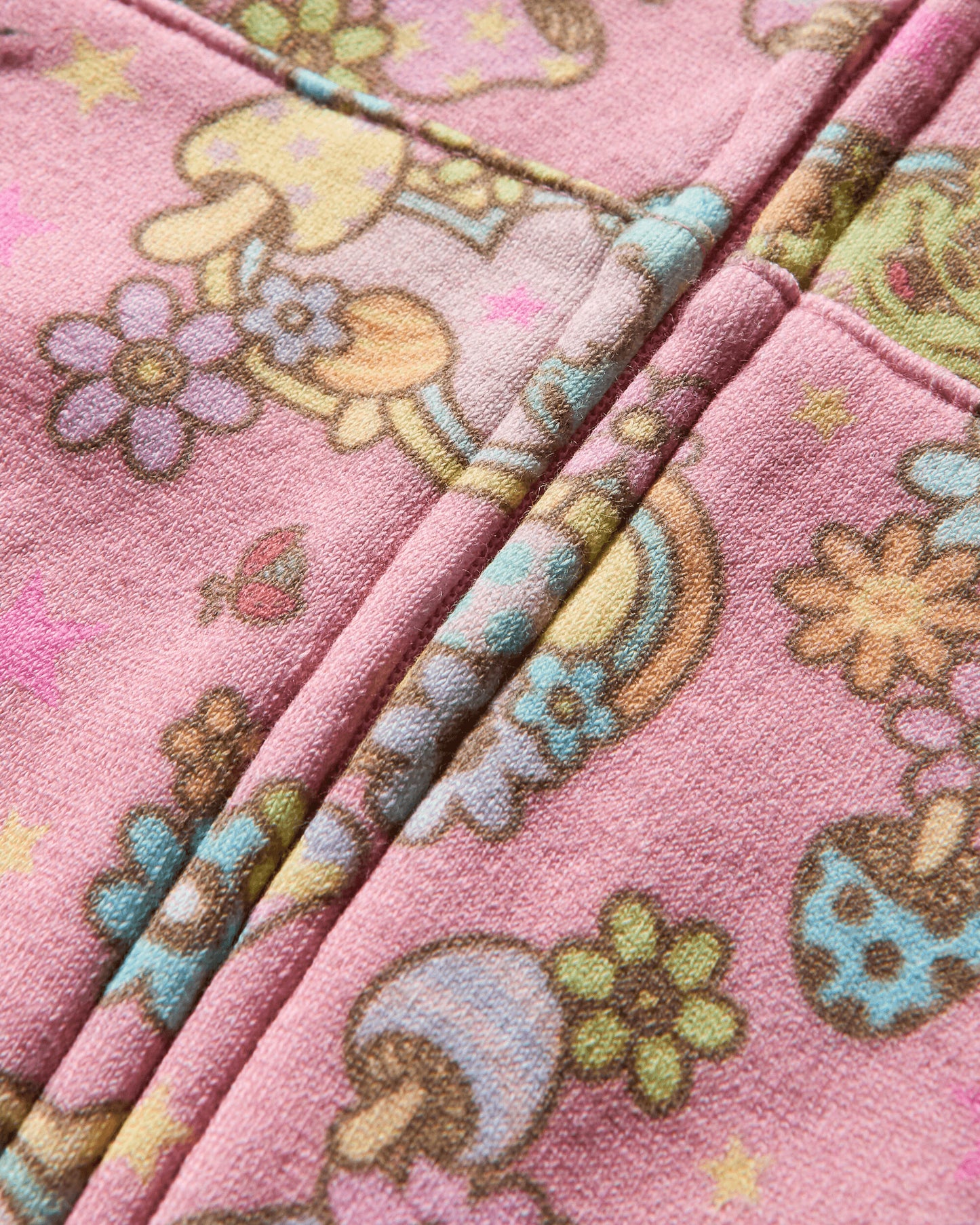 Hysteric Glamour Wmns Fire Bear Dream Pattern Short-Length Parka Pink Pattern Sweatshirts Zip-Ups 01251CF03 39