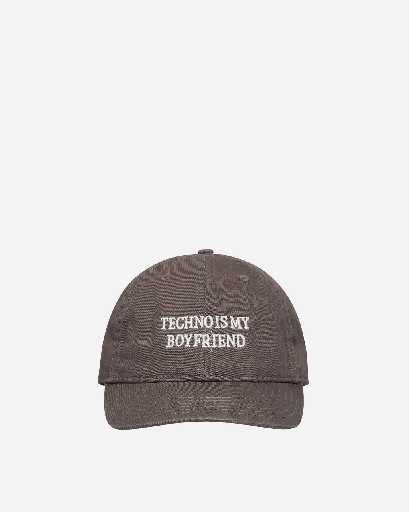 Idea Book Techno Is My Boyfriend Hat Charcoal/White Hats Caps IBTECHNOHAT CHARCOALWHITE