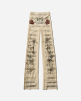 Jean Paul Gaultier Wmns Mesh Trouser Printed "Tattoo Marinière" Ecru/Black/Red Pants Casual 25-34-F-PA191-T586 030030