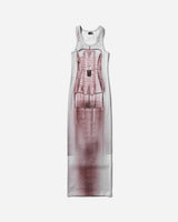 Jean Paul Gaultier Wmns Cotton Ribbed Long Dress Printed "Trompe L'Œil Corset" Dustypink/White/Black Dresses Dress Long 25-34-F-RO405-J582 260100