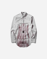Jean Paul Gaultier Wmns Long Sleeves Shirt Printed "Trompe L'Oeil Corset" Dustypink/White/Black Shirts Longsleeve Shirt 25-34-F-CH096-C071 260100