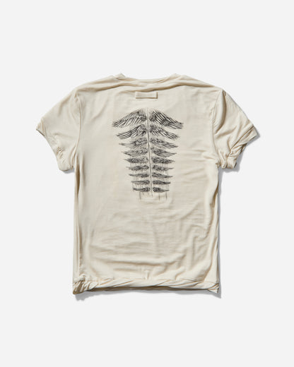 Jean Paul Gaultier Wmns Thin Jersey Baby-Tee Printed "Tattoo" Ecru T-Shirts Shortsleeve 25-34-F-TS111I-J089 03