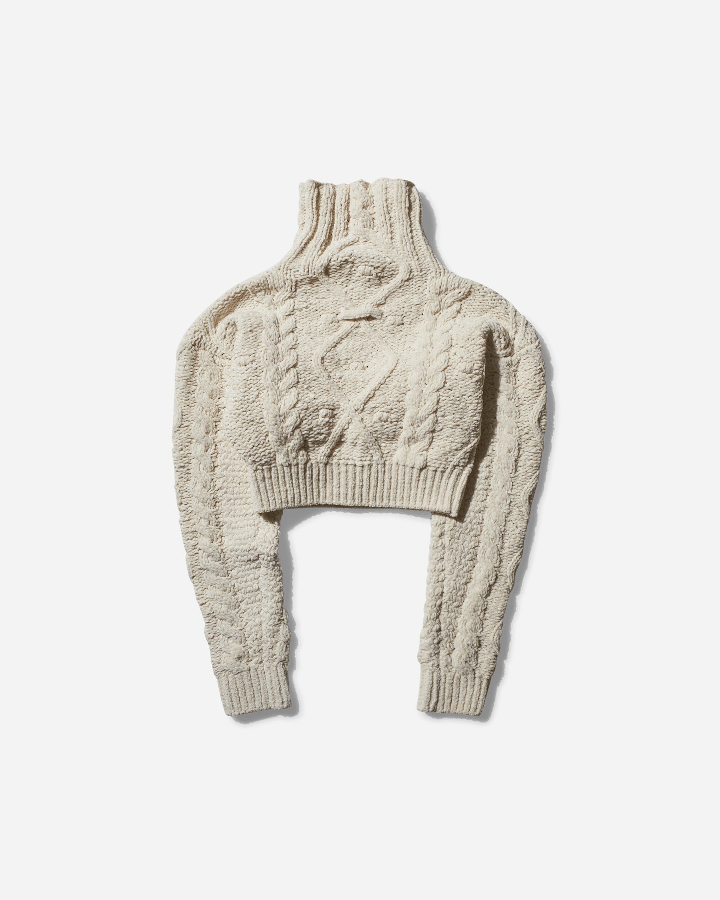 Jean Paul Gaultier Wmns Jumper With Iconic Madonna Knitted Breast Cream Knitwears Sweaters 2431FPL058-M081 64