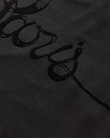 Jean Paul Gaultier Wmns Light Viscose Jersey Tank Top With Velvet Flock "Tattoo" Black T-Shirts Top 25-34-F-DB055I-J082 00