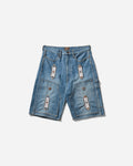 KAPITAL 14Oz Denim Shorts (Studs Remake) Pro Shorts Denim Short EK-1626SP PRO