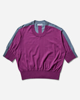 Kiko Kostadinov Zafar Knitted Top Chinese Purple/Dusty Blue Knitwears Sweaters KKSS25KN04 117