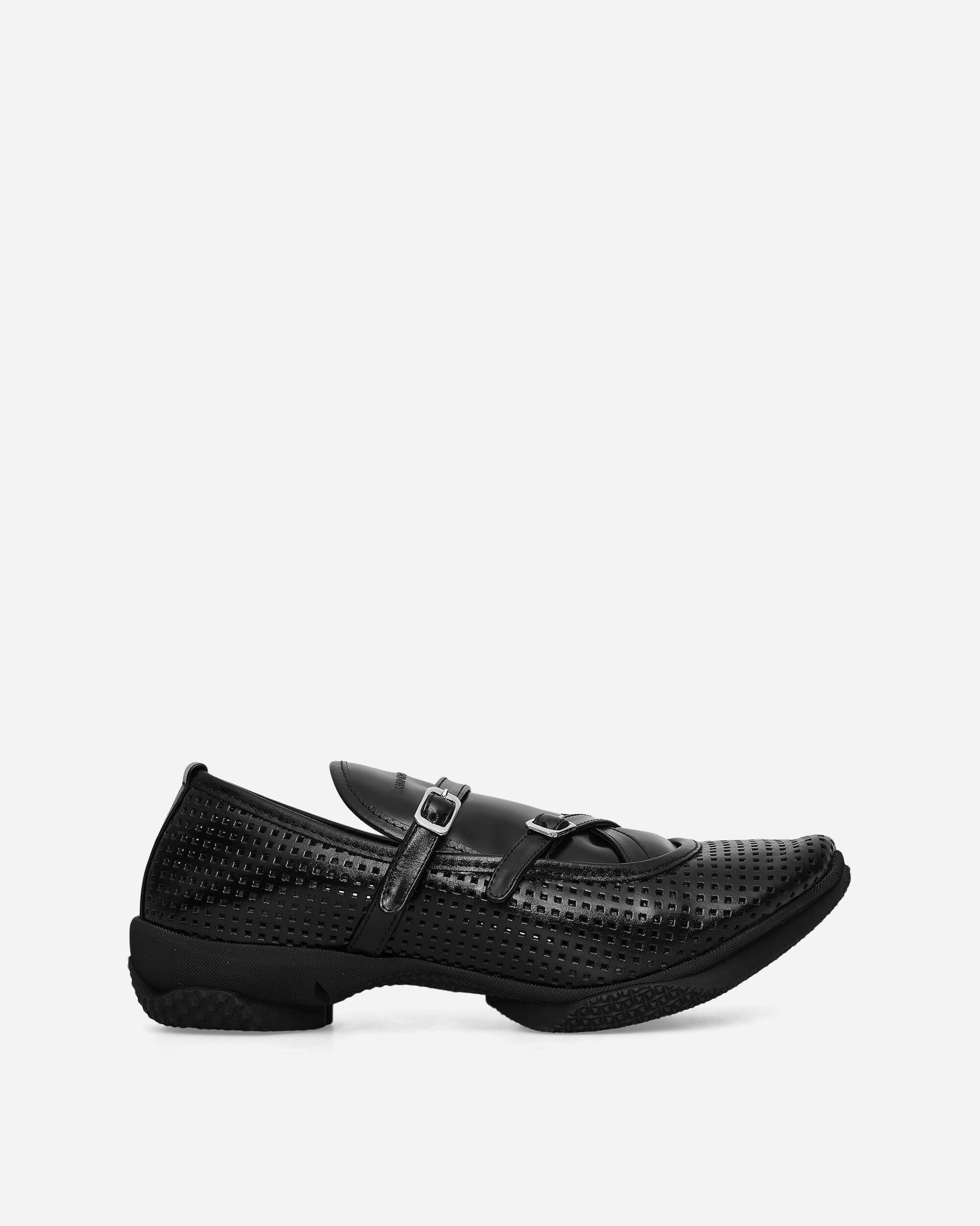 Kiko Kostadinov Wmns Sonia Buckled Loafer Perforated Black Classic Shoes Flat Shoes KKWSS25FT02 159