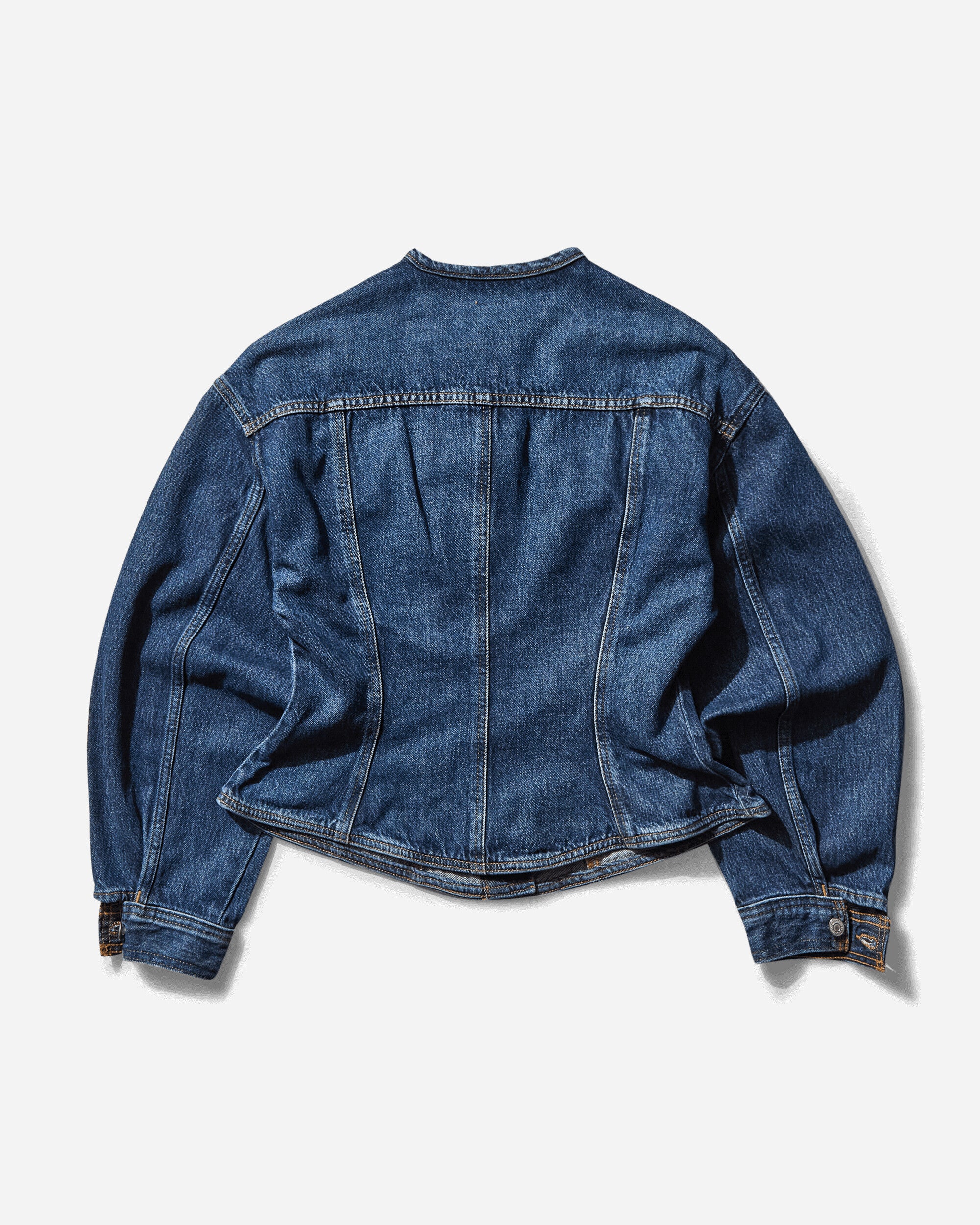 Levi's Wmns Sculpted Trucker Dark Indigo - Worn In Wonderlust No Tack Coats and Jackets Denim Jackets 001T6 0001