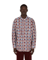 Levi's Skateboard Woven Printed Burgundy Blue T-Shirts Longsleeve A0953 0000