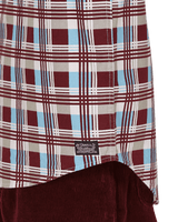 Levi's Skateboard Woven Printed Burgundy Blue T-Shirts Longsleeve A0953 0000