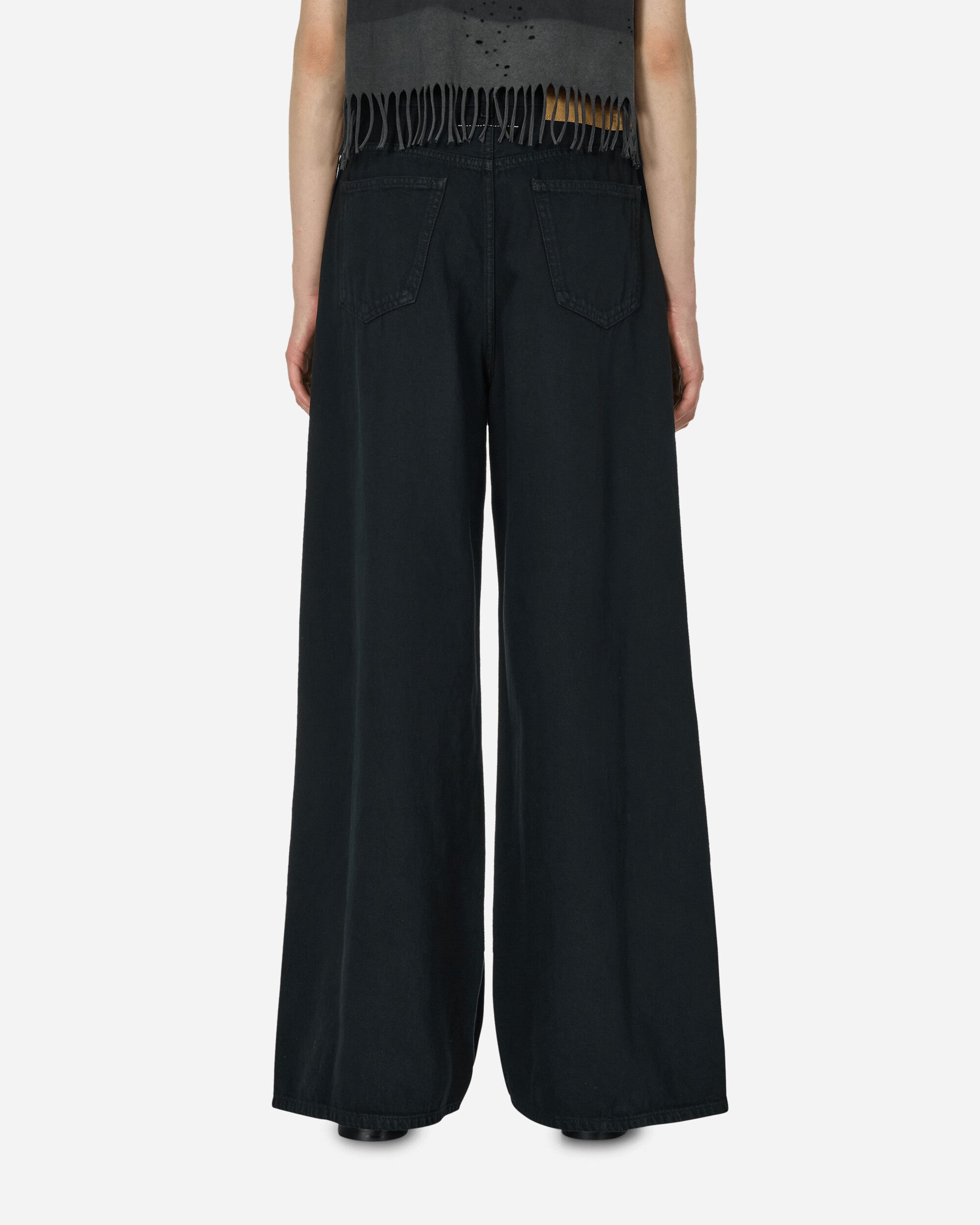 MM6 Maison Margiela Wmns Pants 5 Pockets Black Pants Casual S52LA0239 900