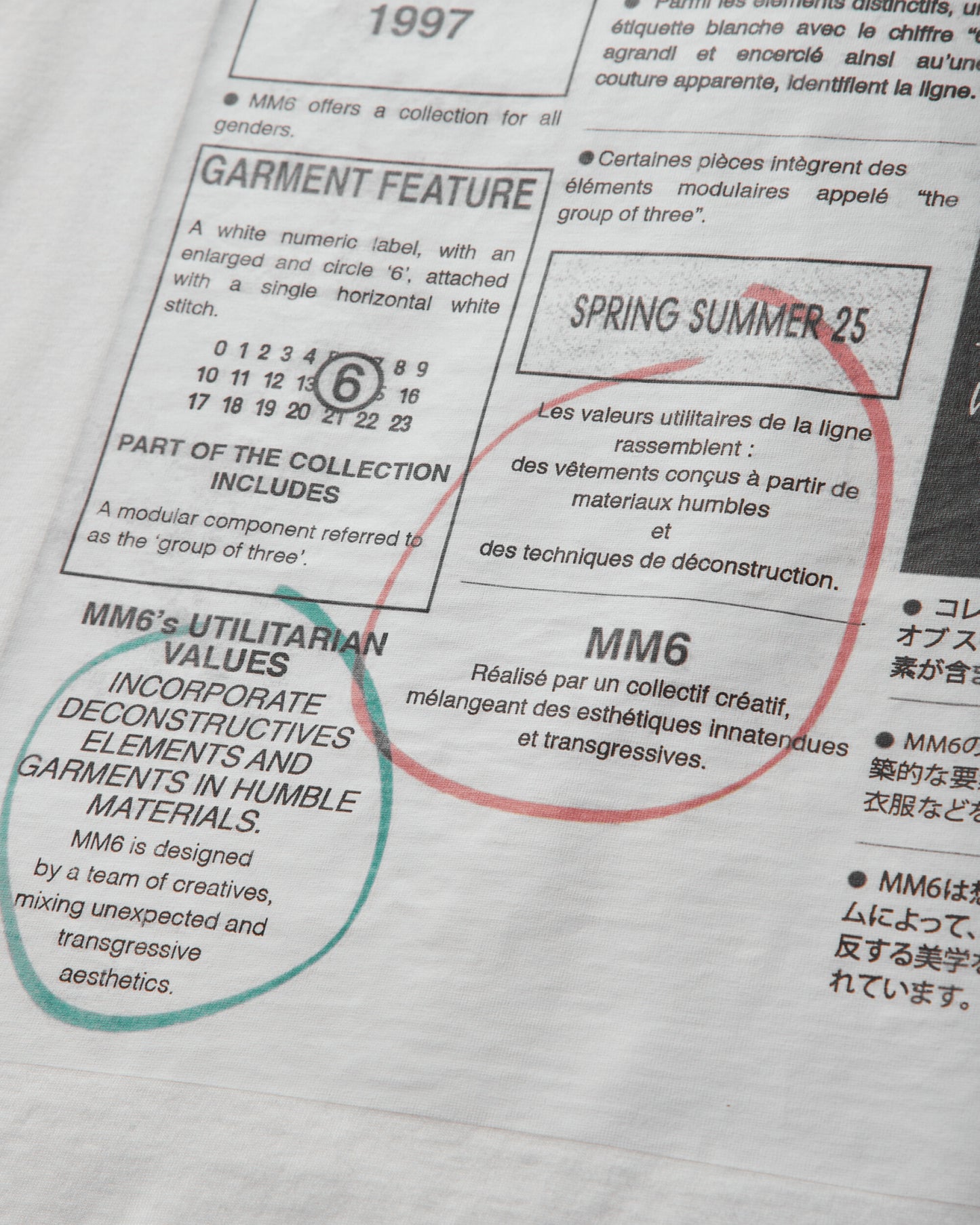 MM6 Maison Margiela Wmns T-Shirt Off White T-Shirts Shortsleeve S52GC0337 101