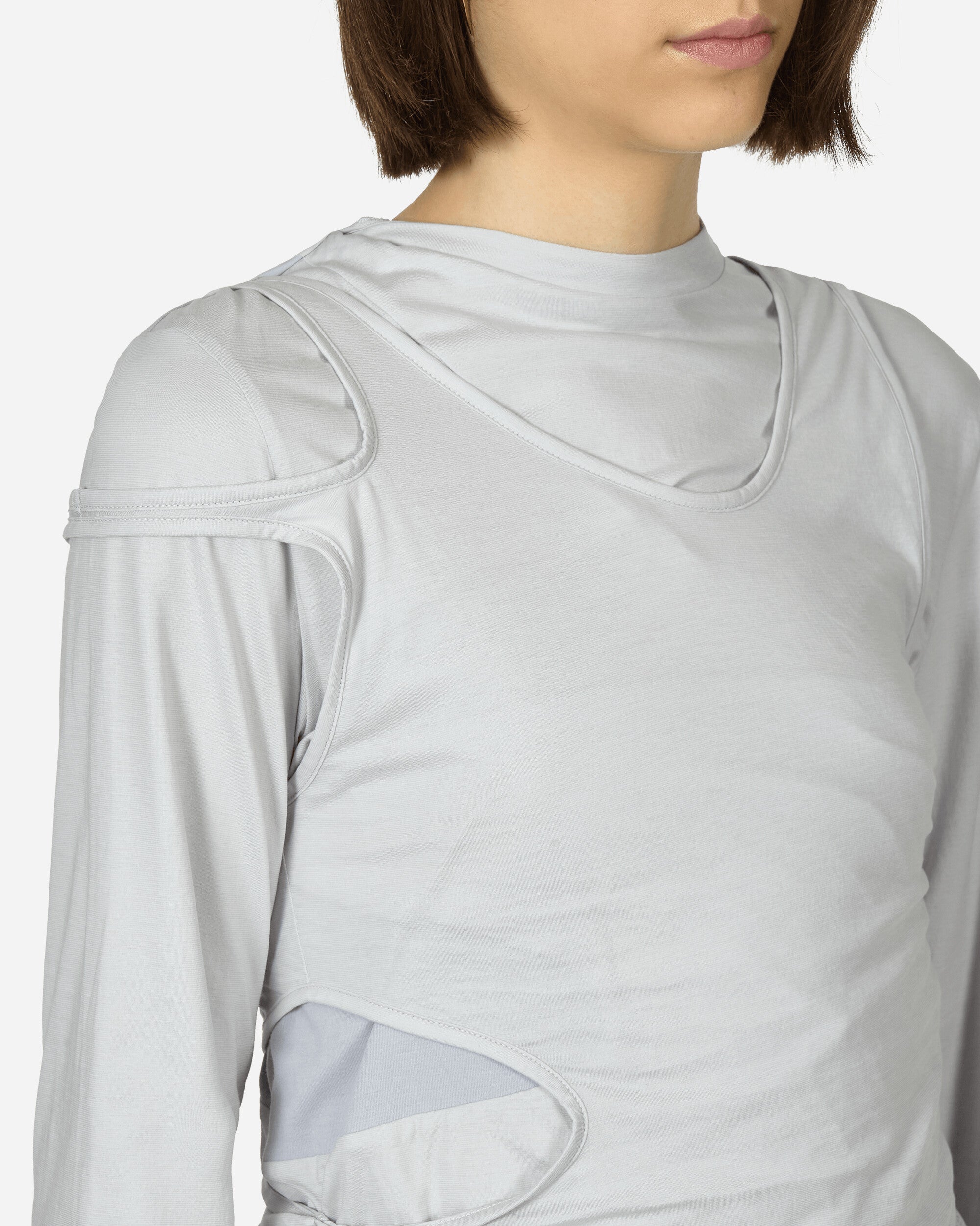 Mainline:RUS/Fr.CA/DE Wmns Julien Light Grey T-Shirts Longsleeve SS24JULIEN 001