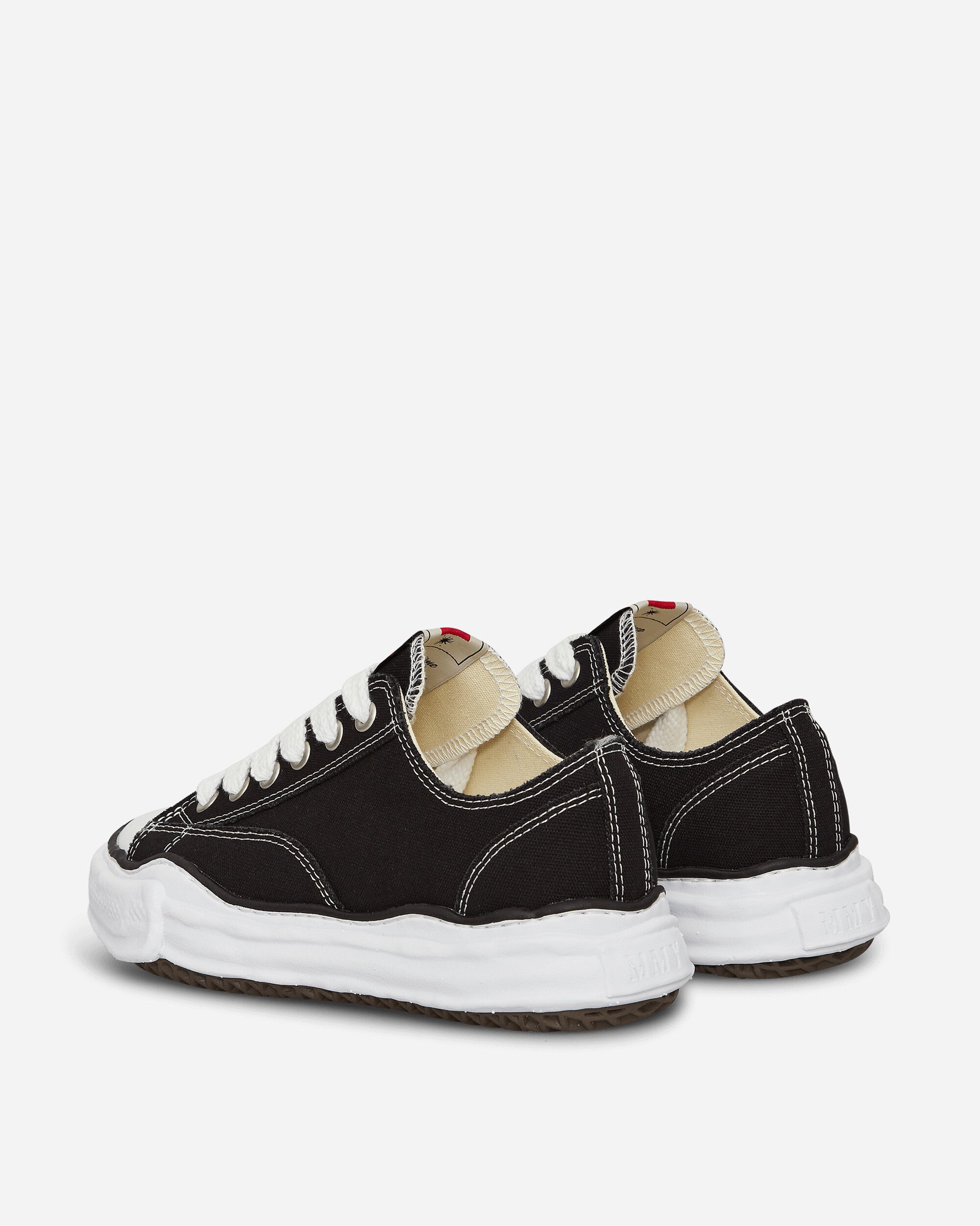 Maison MIHARA YASUHIRO Peterson / Original Sole Canvas Low-Top Sneaker Black Sneakers Low A01FW702 BLACK