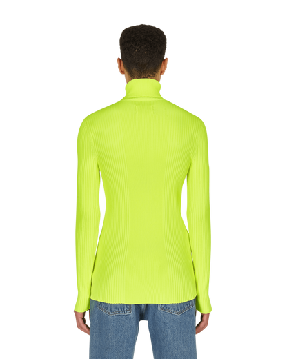 Martine Rose Ribbed Capo Fluo Yellow Knitwears Turtleneck M926KW MR023