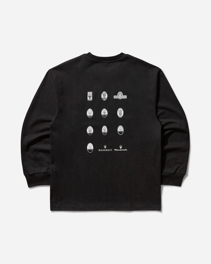 Maserati Heritage Long Sleeve Meteorite T-Shirts Top BMMW007JY05 GRY0030