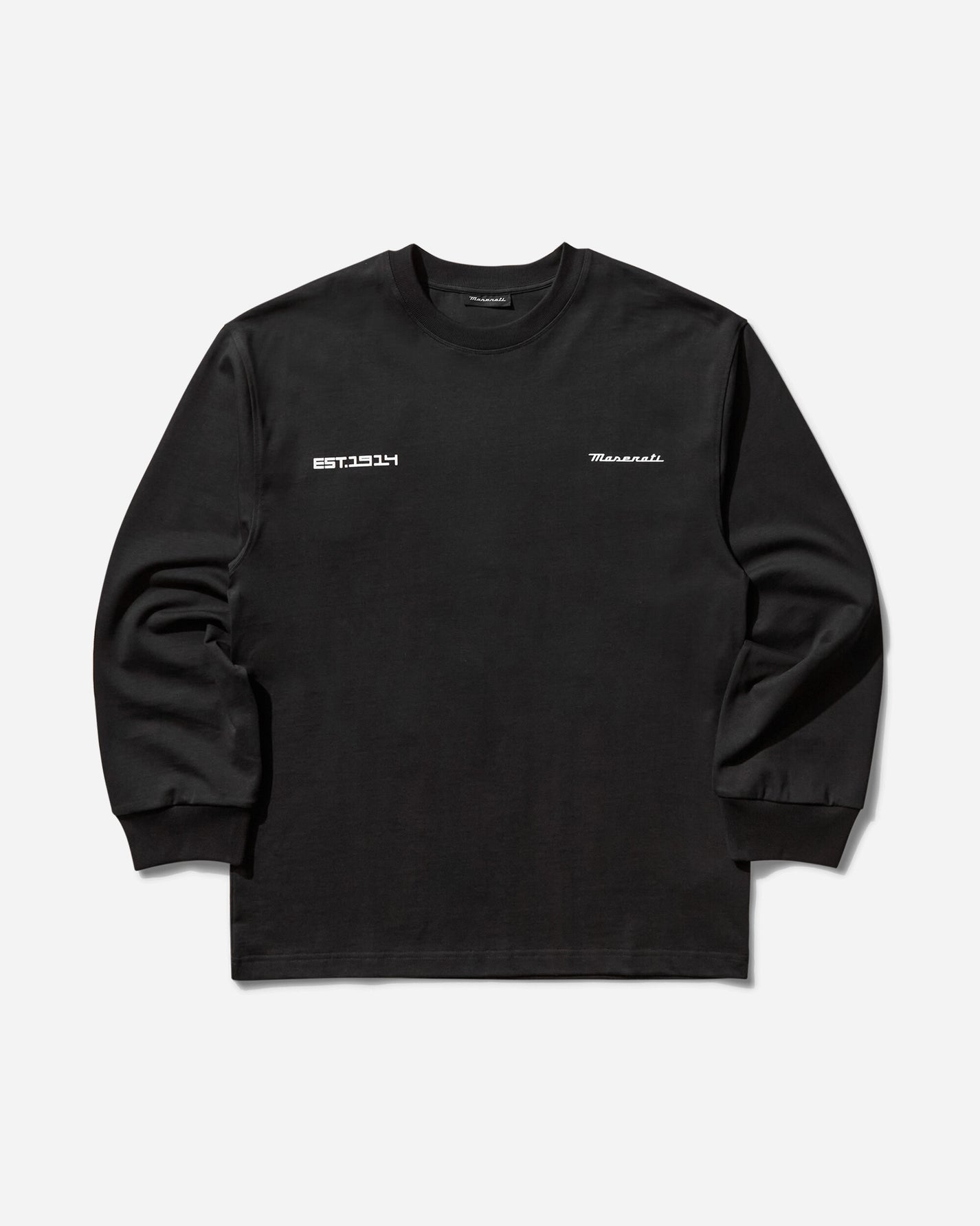 Maserati Heritage Long Sleeve Meteorite T-Shirts Top BMMW007JY05 GRY0030