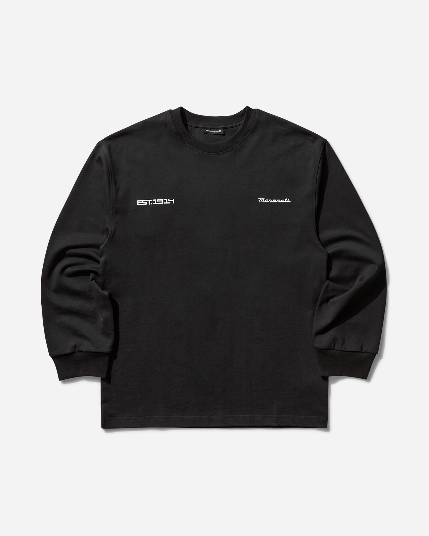 Maserati Heritage Long Sleeve Meteorite T-Shirts Top BMMW007JY05 GRY0030