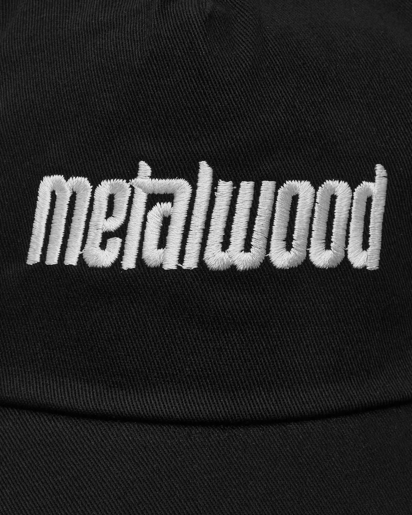 Metalwood Studio Metal Logo 5-Panel Hat Black Hats Caps MWS25-01-10 BLK