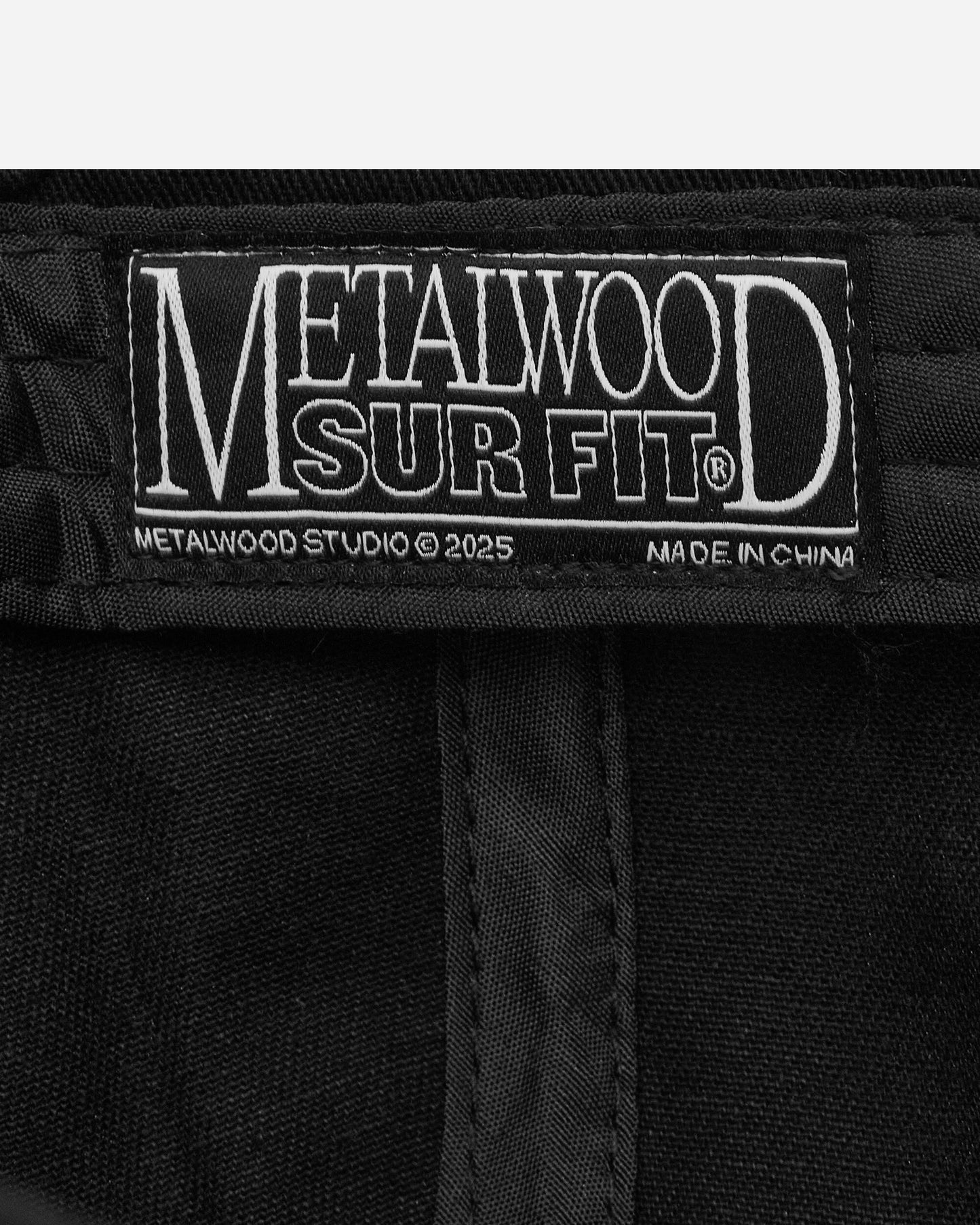 Metalwood Studio Metal Logo 5-Panel Hat Black Hats Caps MWS25-01-10 BLK