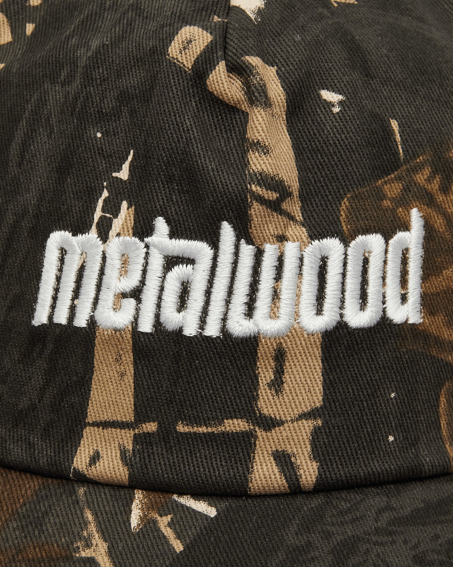 Metalwood Studio Metal Logo 5-Panel Hat Real Leaf Camo Hats Caps MWS25-01-10 RLC