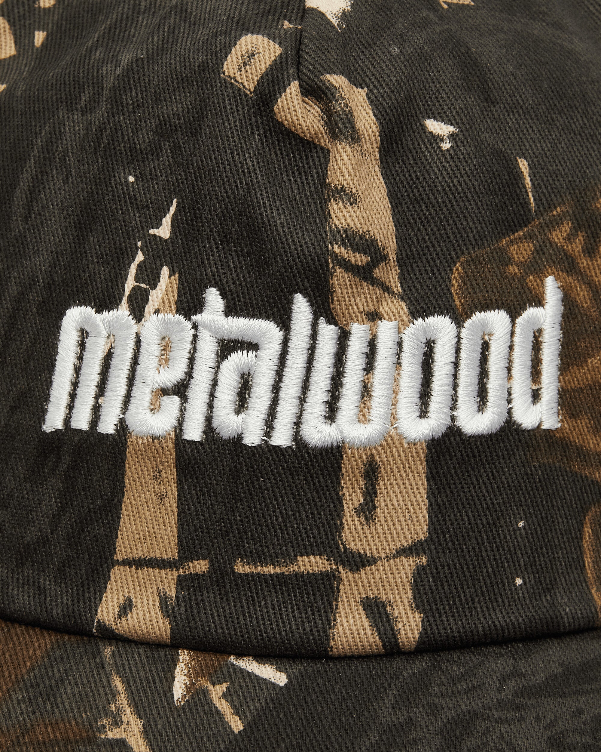 Metalwood Studio Metal Logo 5-Panel Hat Real Leaf Camo Hats Caps MWS25-01-10 RLC