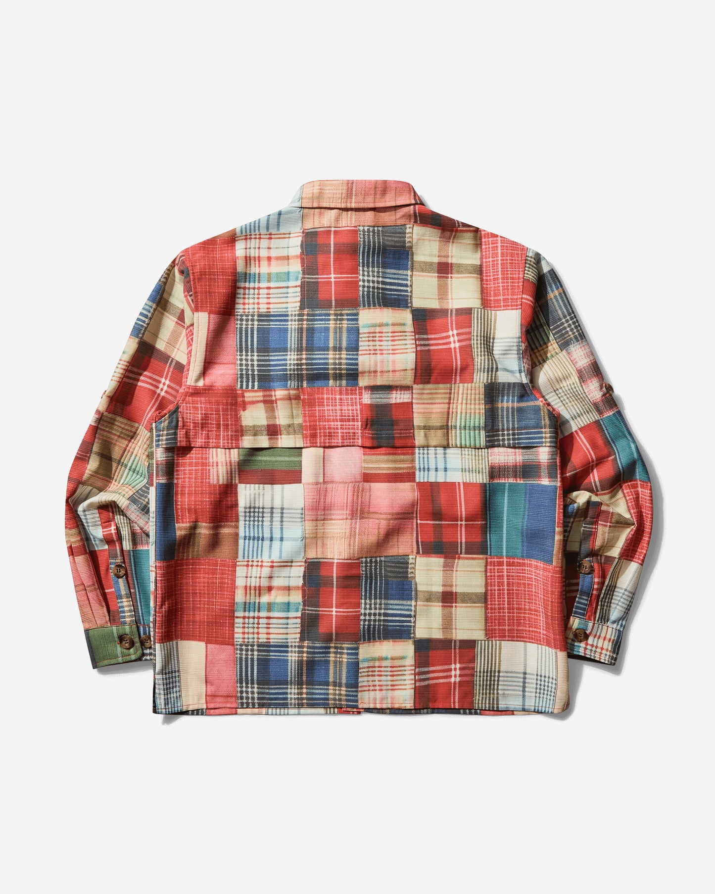 Metalwood Studio Madras Patch Explorer Shirt Multicolor Shirts Longsleeve Shirt MWS25-04-04 MLT