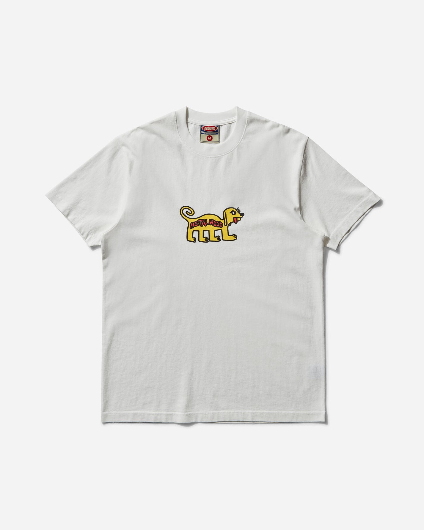 Metalwood Studio Doggy T-Shirt White T-Shirts Shortsleeve MWS25-03-03 WHT