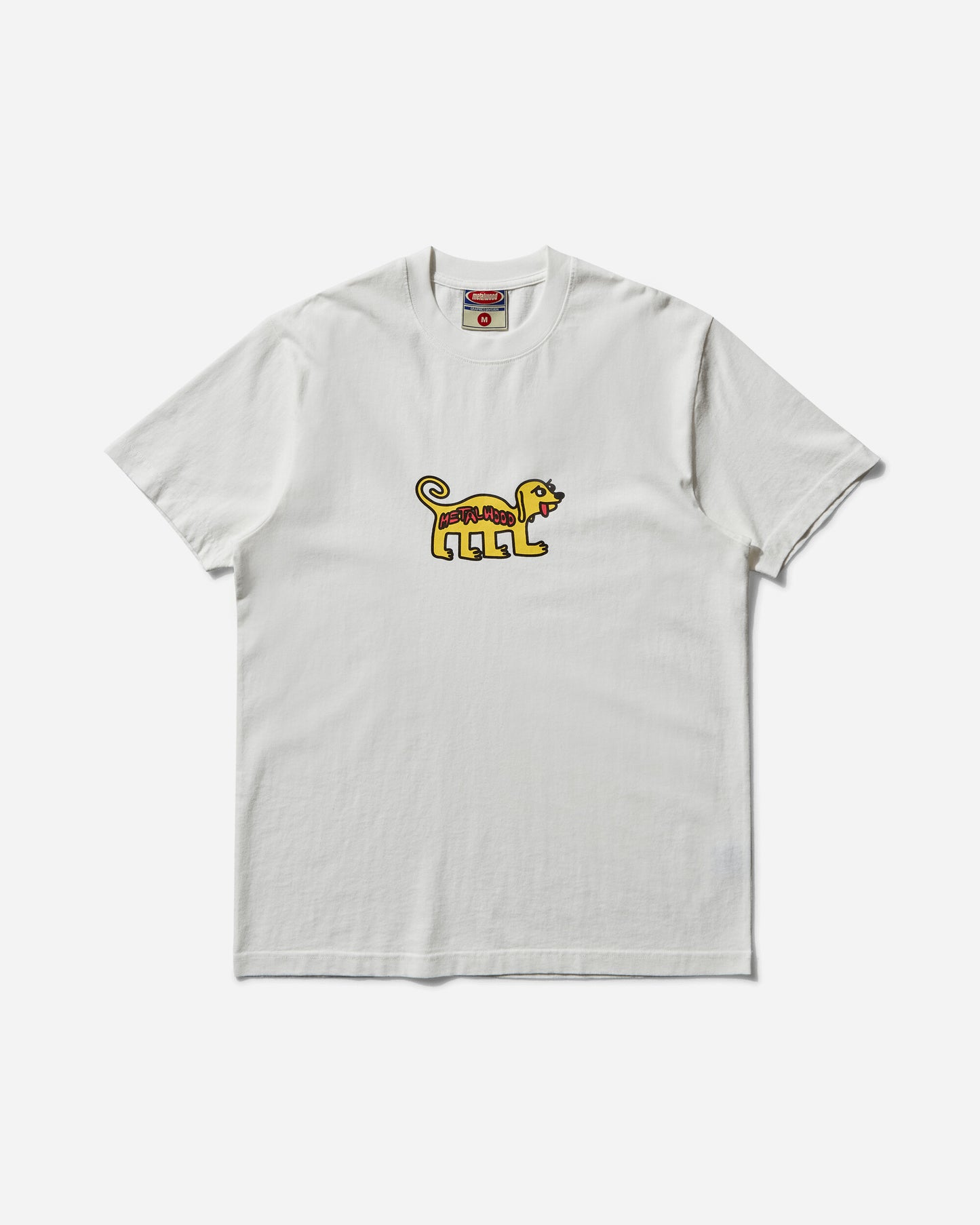 Metalwood Studio Doggy T-Shirt White T-Shirts Shortsleeve MWS25-03-03 WHT