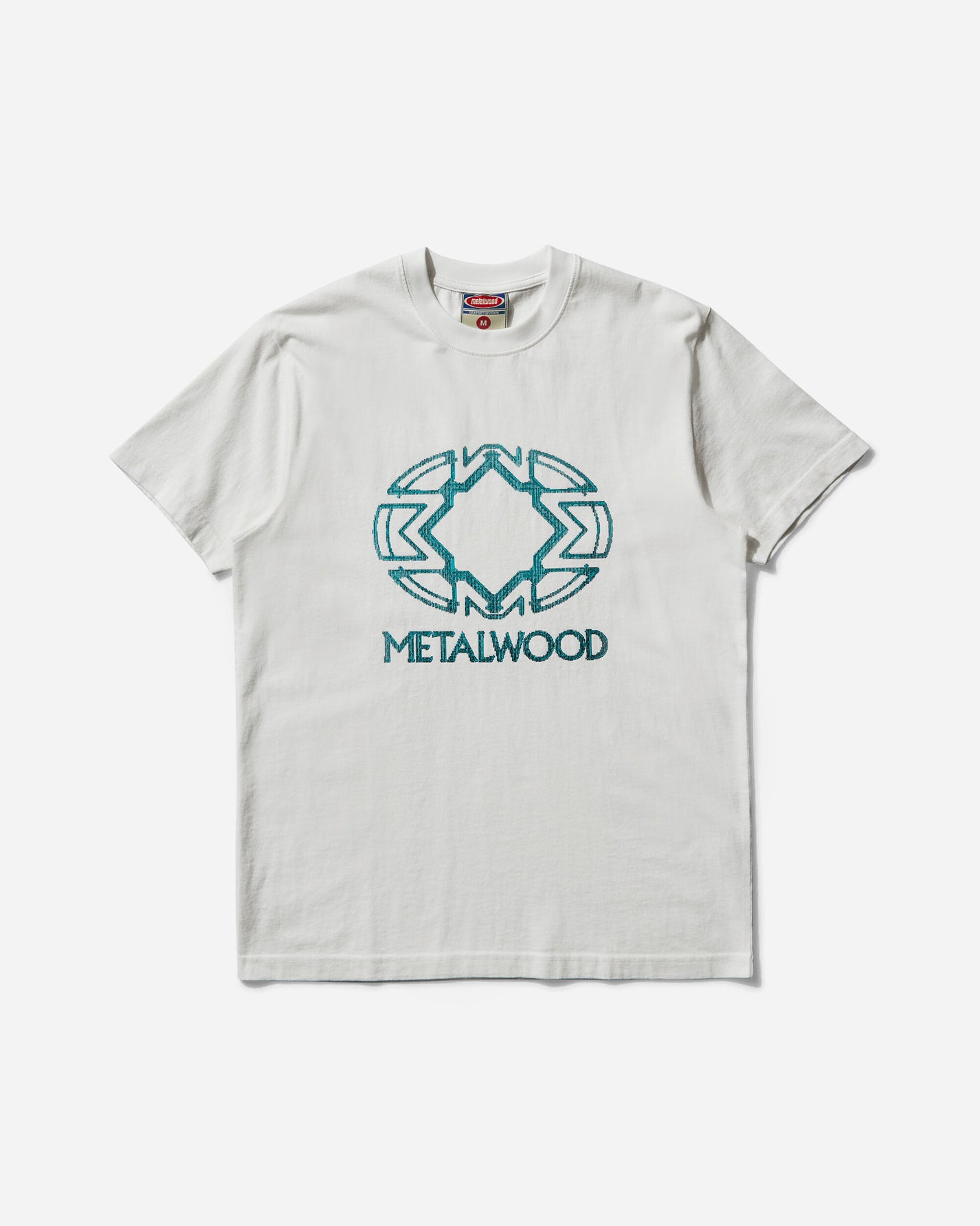 Metalwood Studio Screen Illusion T-Shirt White T-Shirts Shortsleeve MWS25-03-16 WHT