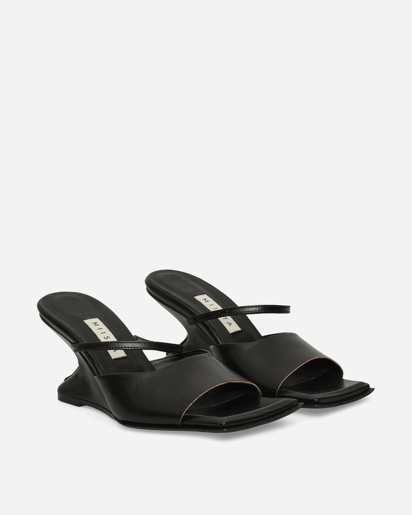 Miista Wmns Egle Black Sandals Black Classic Shoes High Heels MI-5668 BLACK