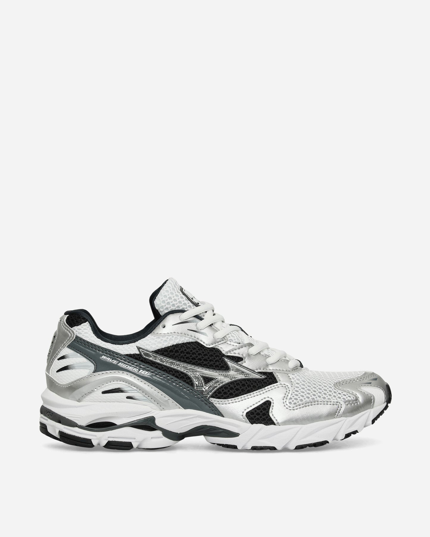 Mizuno Wave Rider 10 S White/Silver/Black Sneakers Low D1GA2104-05