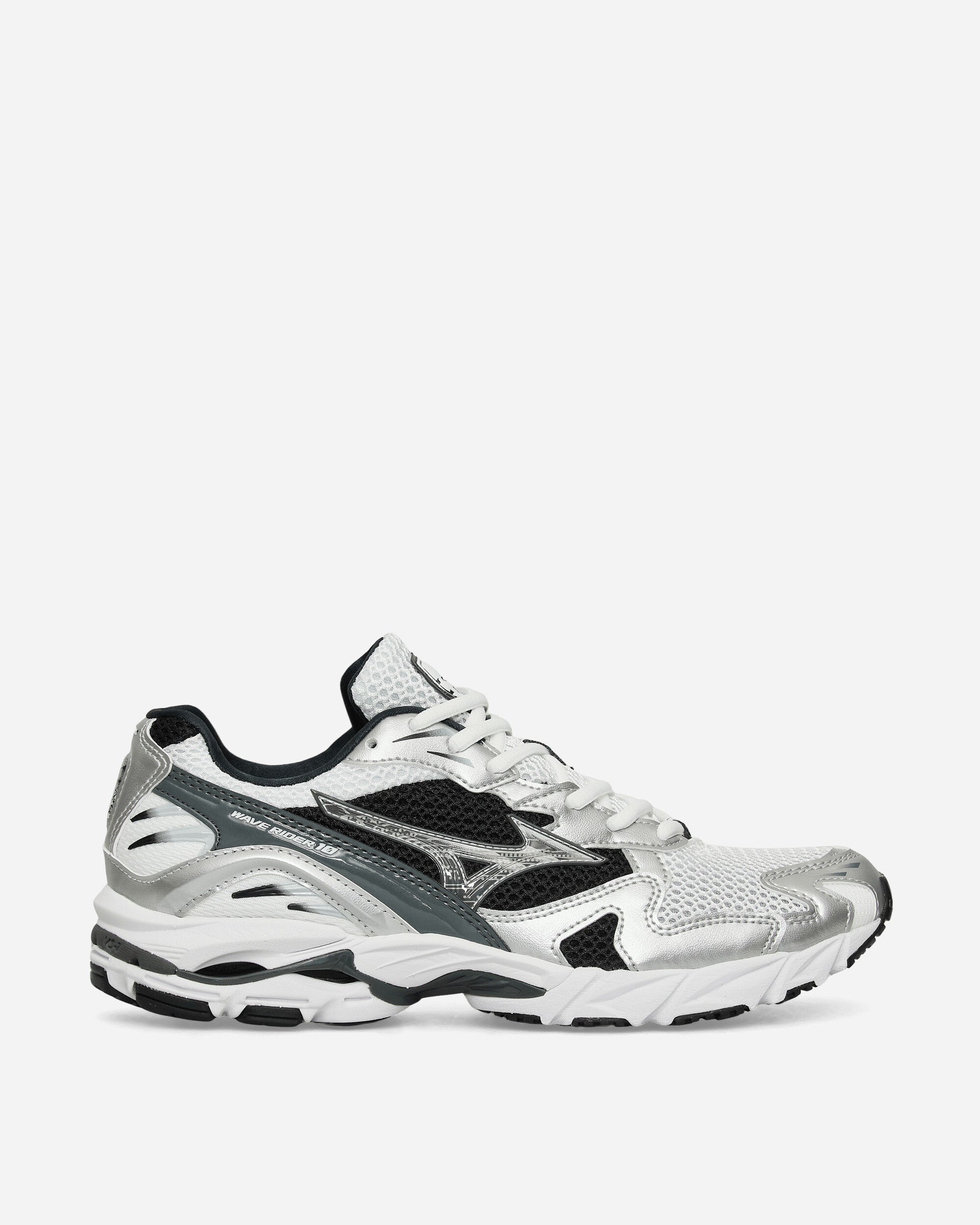 Mizuno Wave Rider 10 S White/Silver/Black Sneakers Low D1GA2104-05