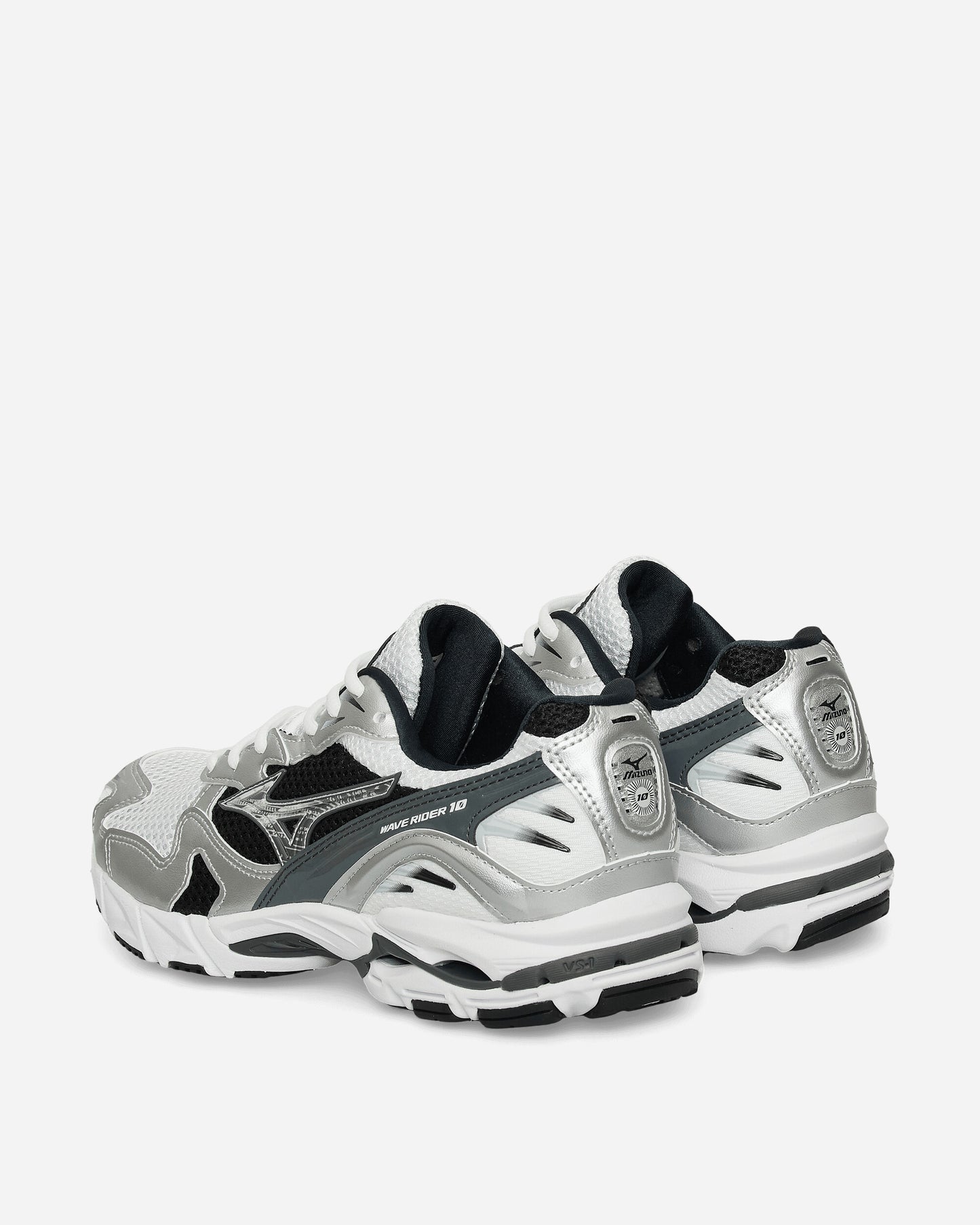 Mizuno Wave Rider 10 S White/Silver/Black Sneakers Low D1GA2104-05