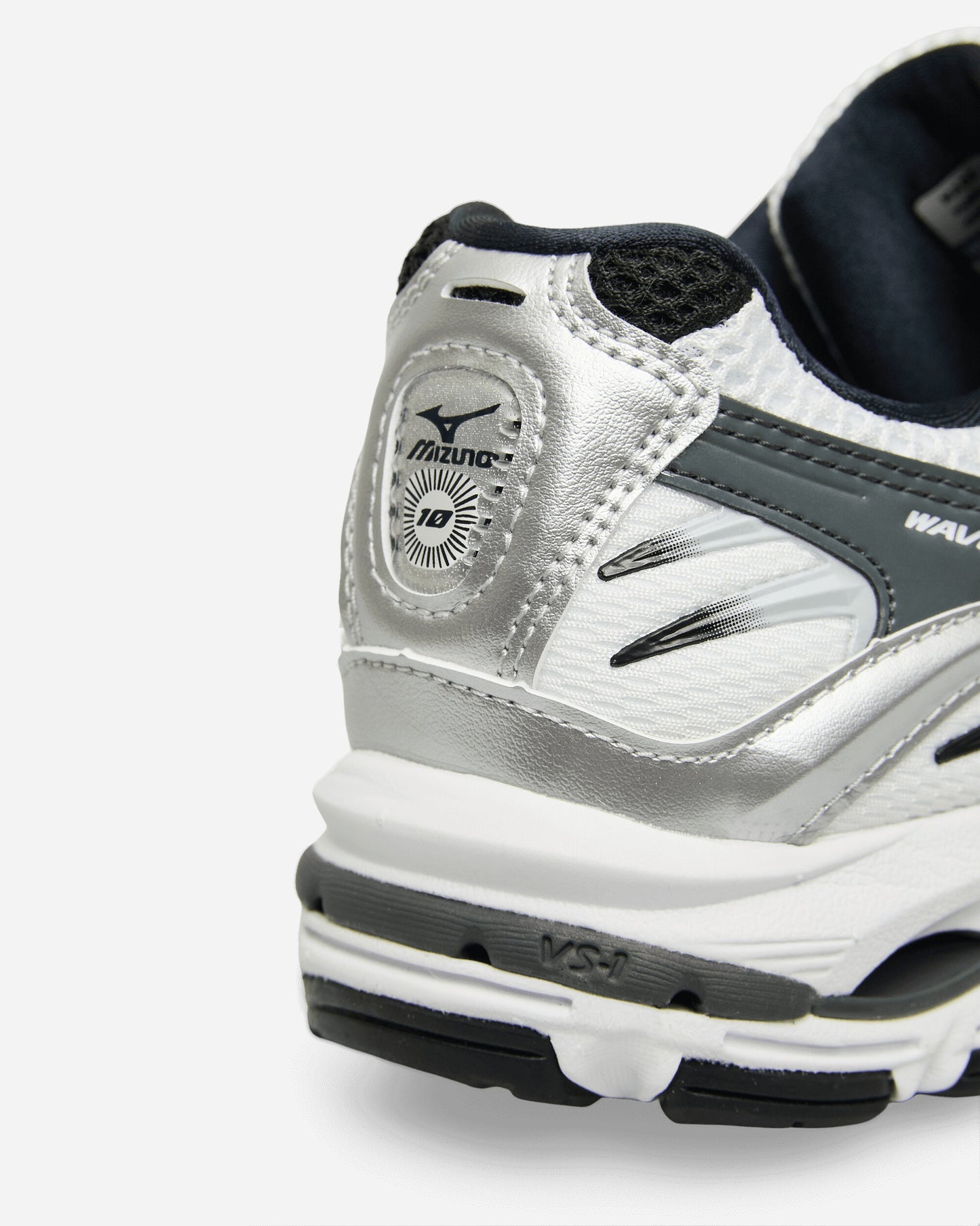 Mizuno Wave Rider 10 S White/Silver/Black Sneakers Low D1GA2104-05