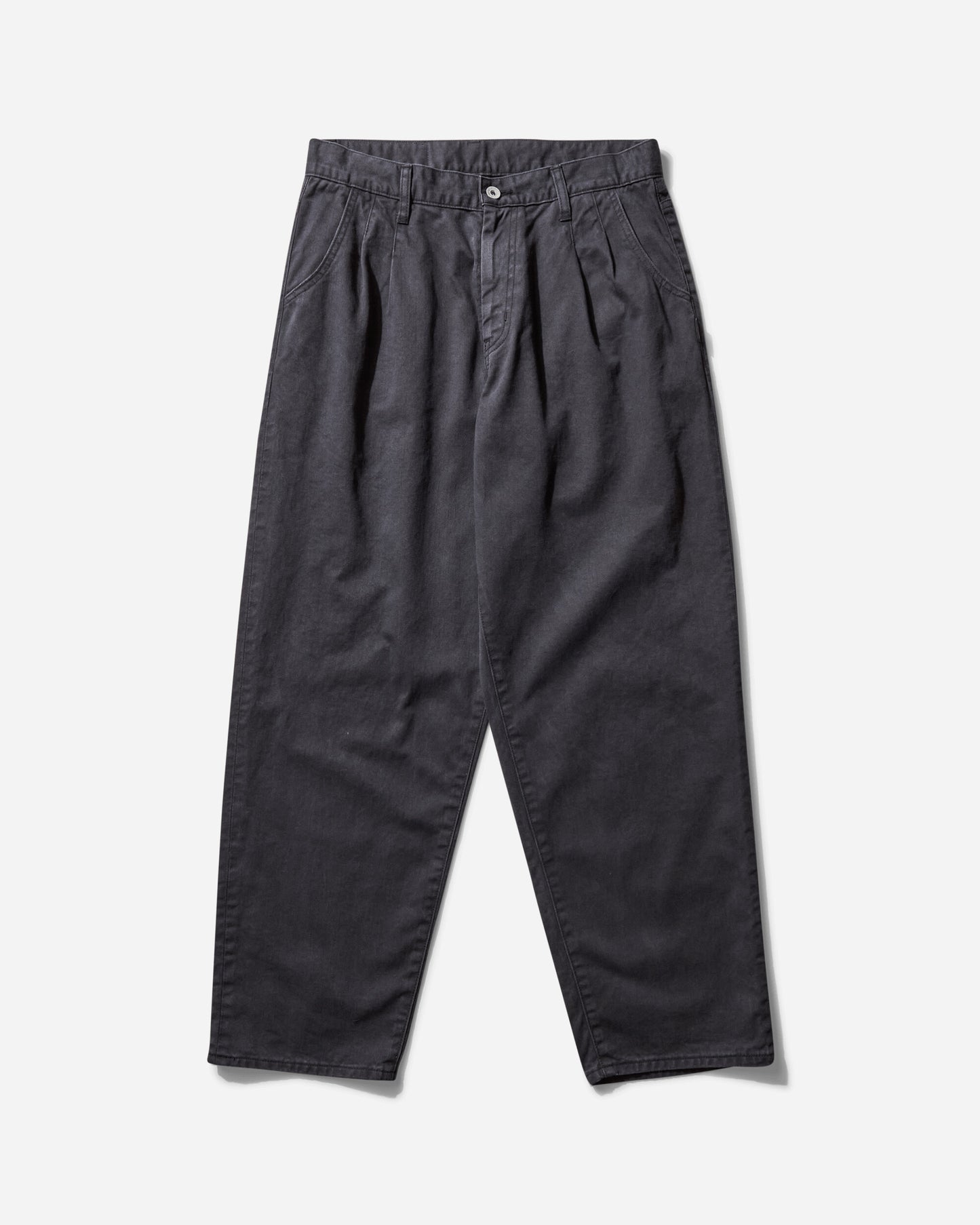 Neighborhood Baggy Silhouette Two Tuck Pants Black Pants Casual 251AQNH-PTM02 BK