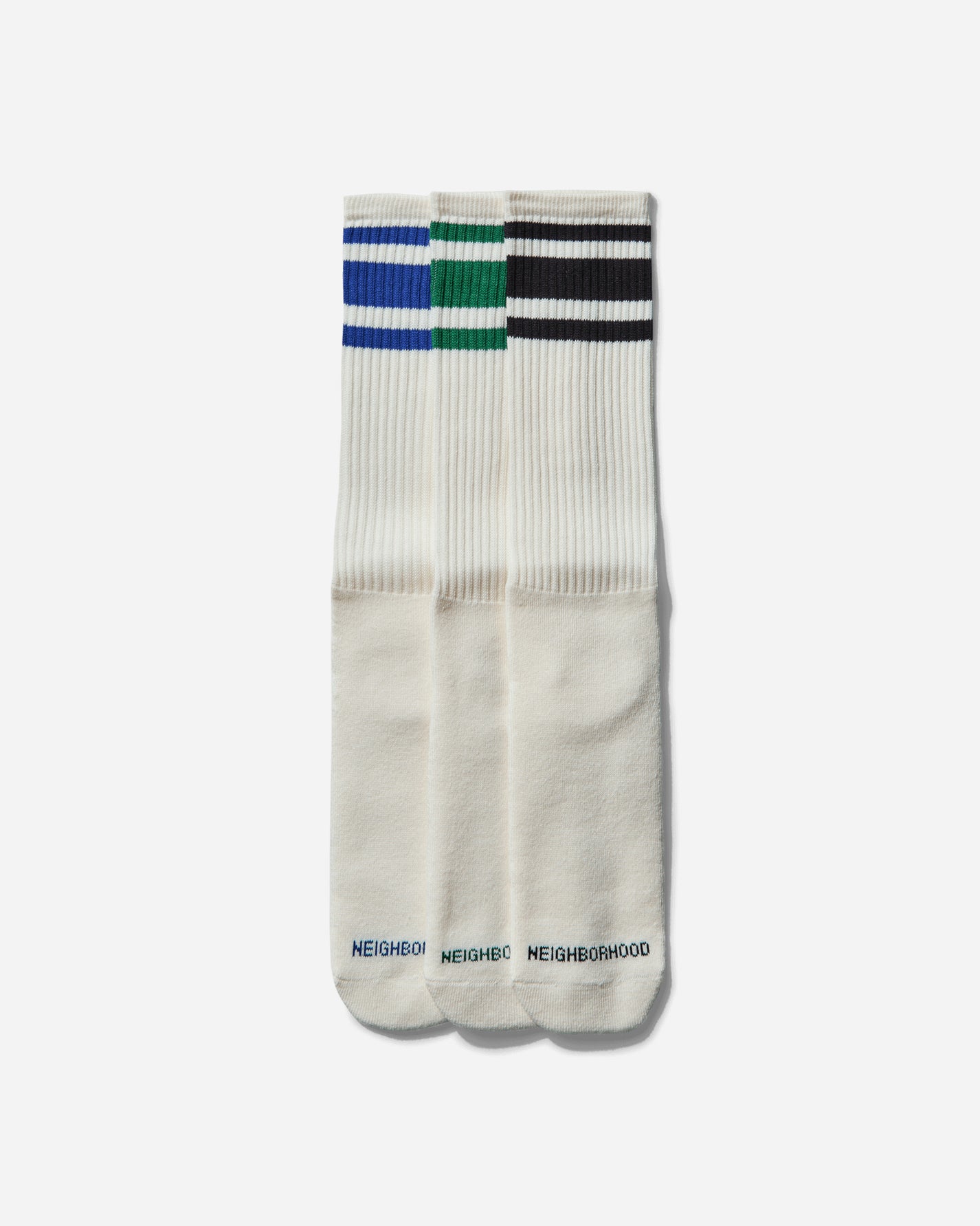 Neighborhood Classic 3Pac Socks White Underwear Socks 251KWNH-UWM01 WH