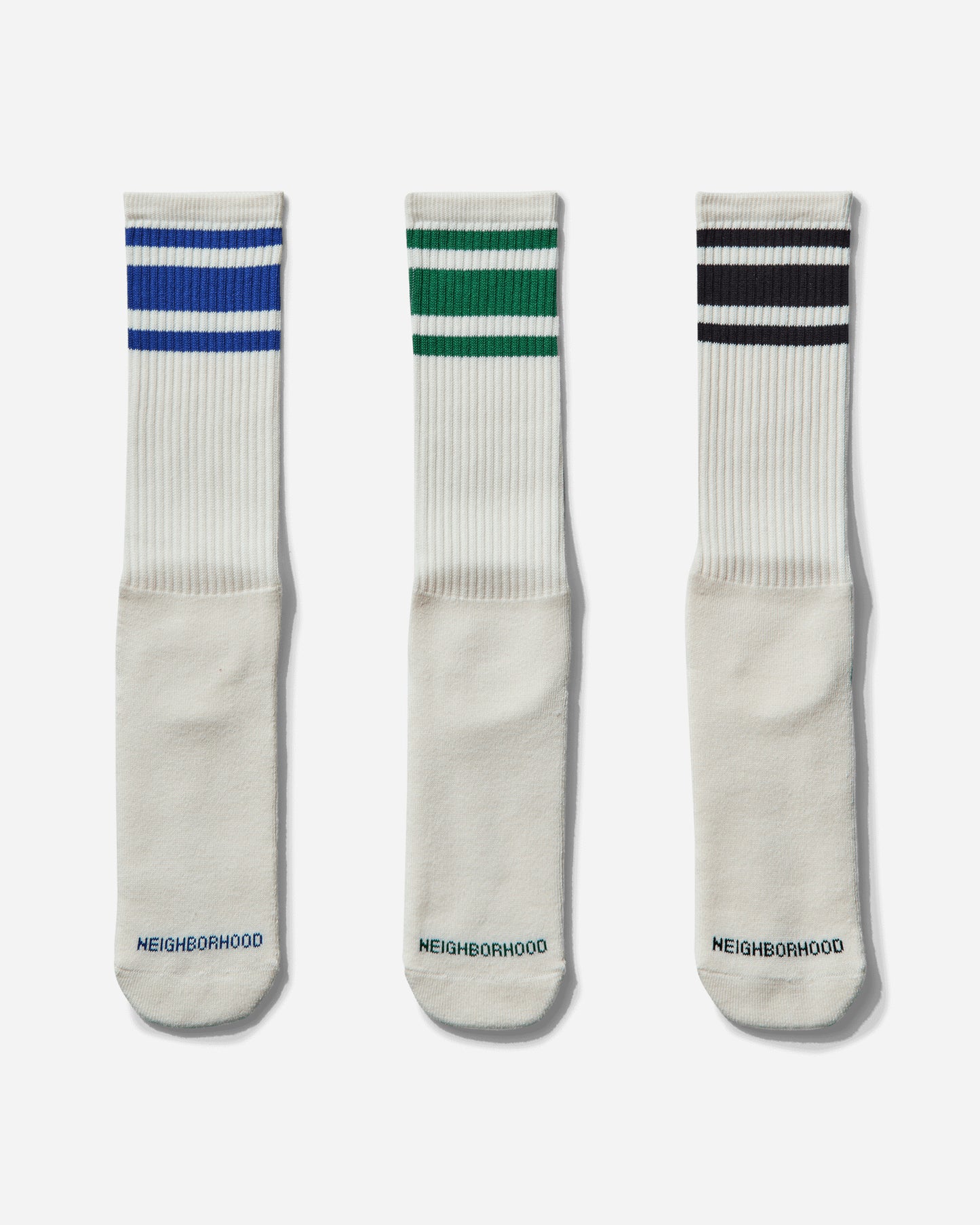 Neighborhood Classic 3Pac Socks White Underwear Socks 251KWNH-UWM01 WH