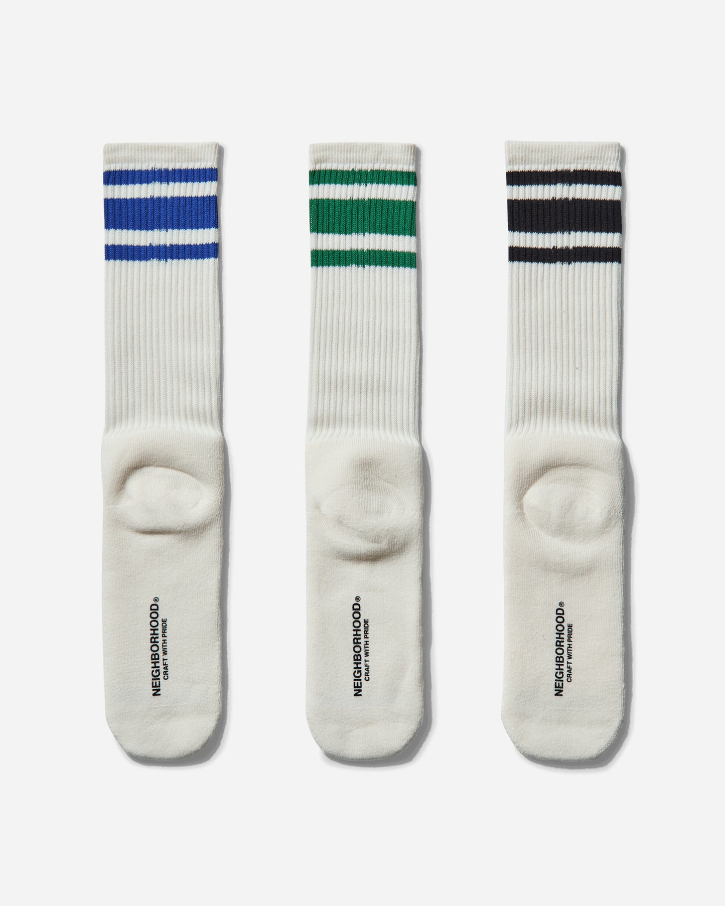 Neighborhood Classic 3Pac Socks White Underwear Socks 251KWNH-UWM01 WH