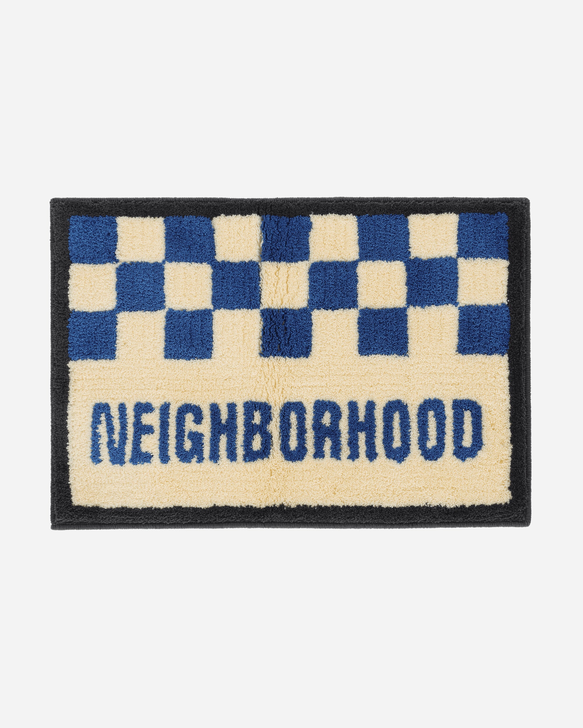 Neighborhood Nh X Gallery 1950 . Checker Rug Mat Blue Textile Rugs 242RFGNN-AC01 BL