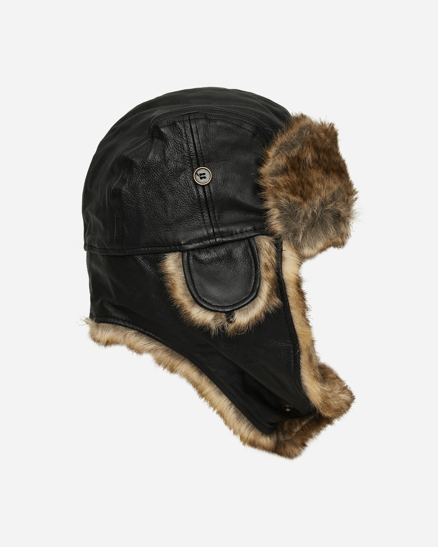 New Era Ne Leather Trapper Nstr/Black Hats Beanies 60580680 NSTR