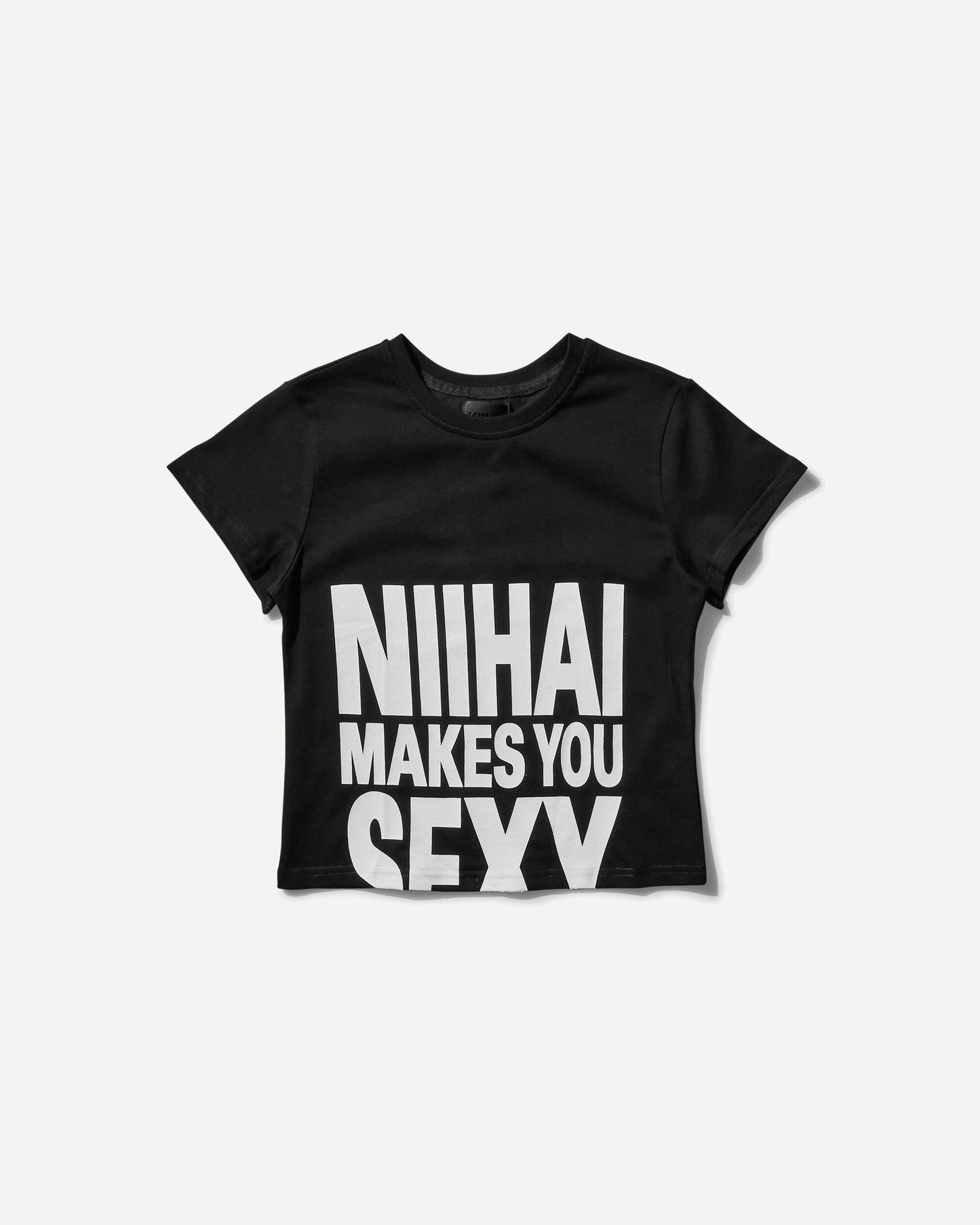 Nii Hai Wmns Sexy Baby Tee Black T-Shirts Cropped 000-TPS-MYS BLK