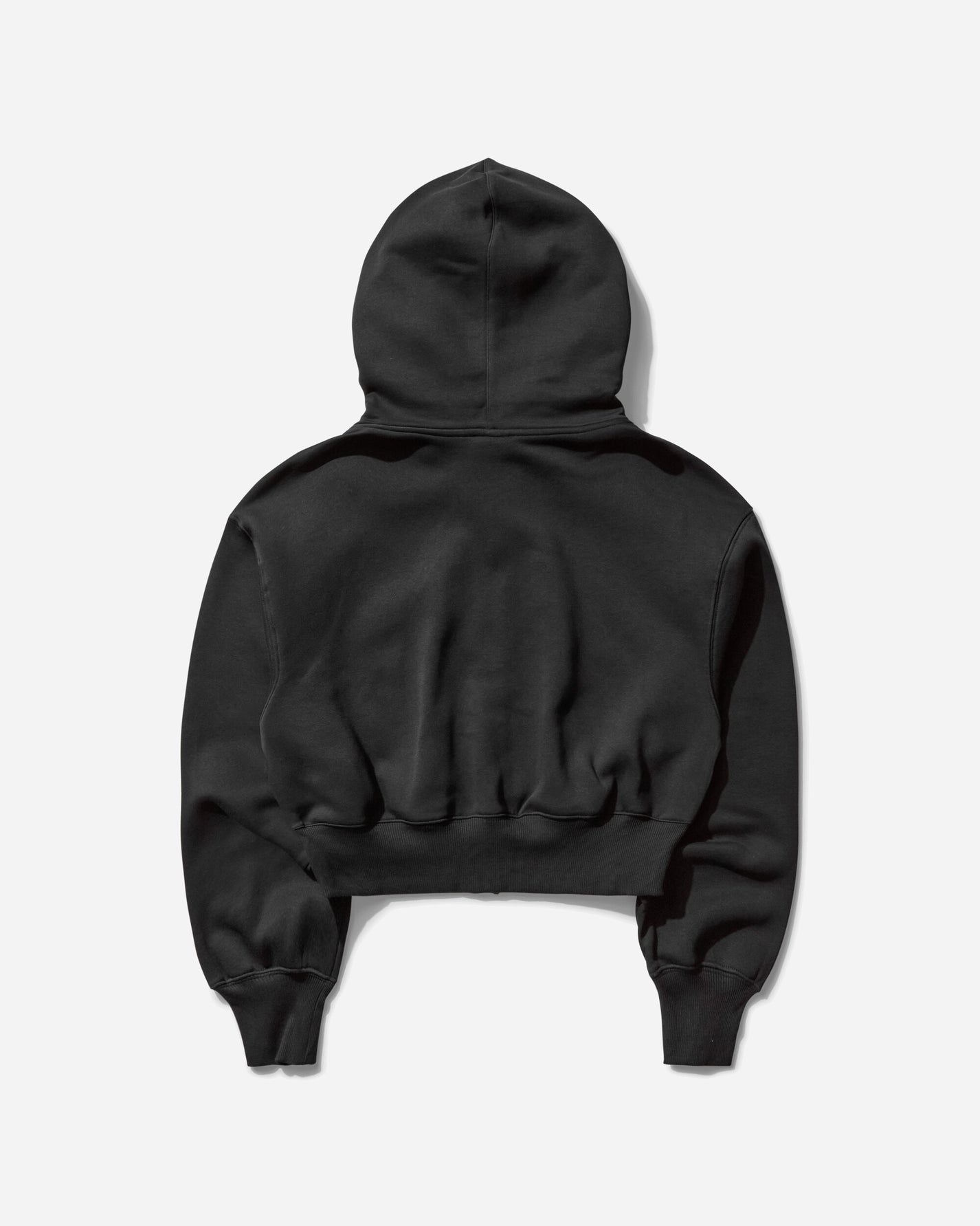 Nike Wmns W Nsw Phnx Flc Lse Crop Fz Hdy Black/Sail Sweatshirts Hoodies HJ0940-010