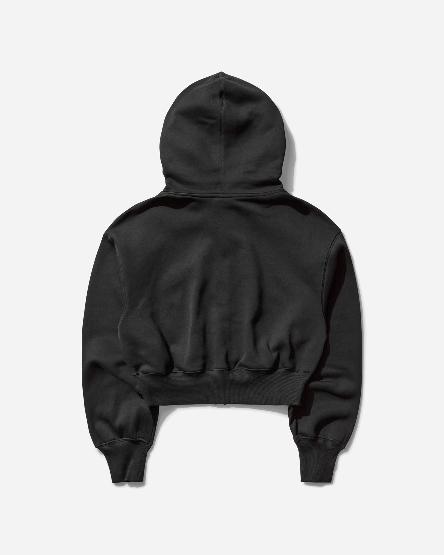 Nike Wmns W Nsw Phnx Flc Lse Crop Fz Hdy Black/Sail Sweatshirts Hoodies HJ0940-010