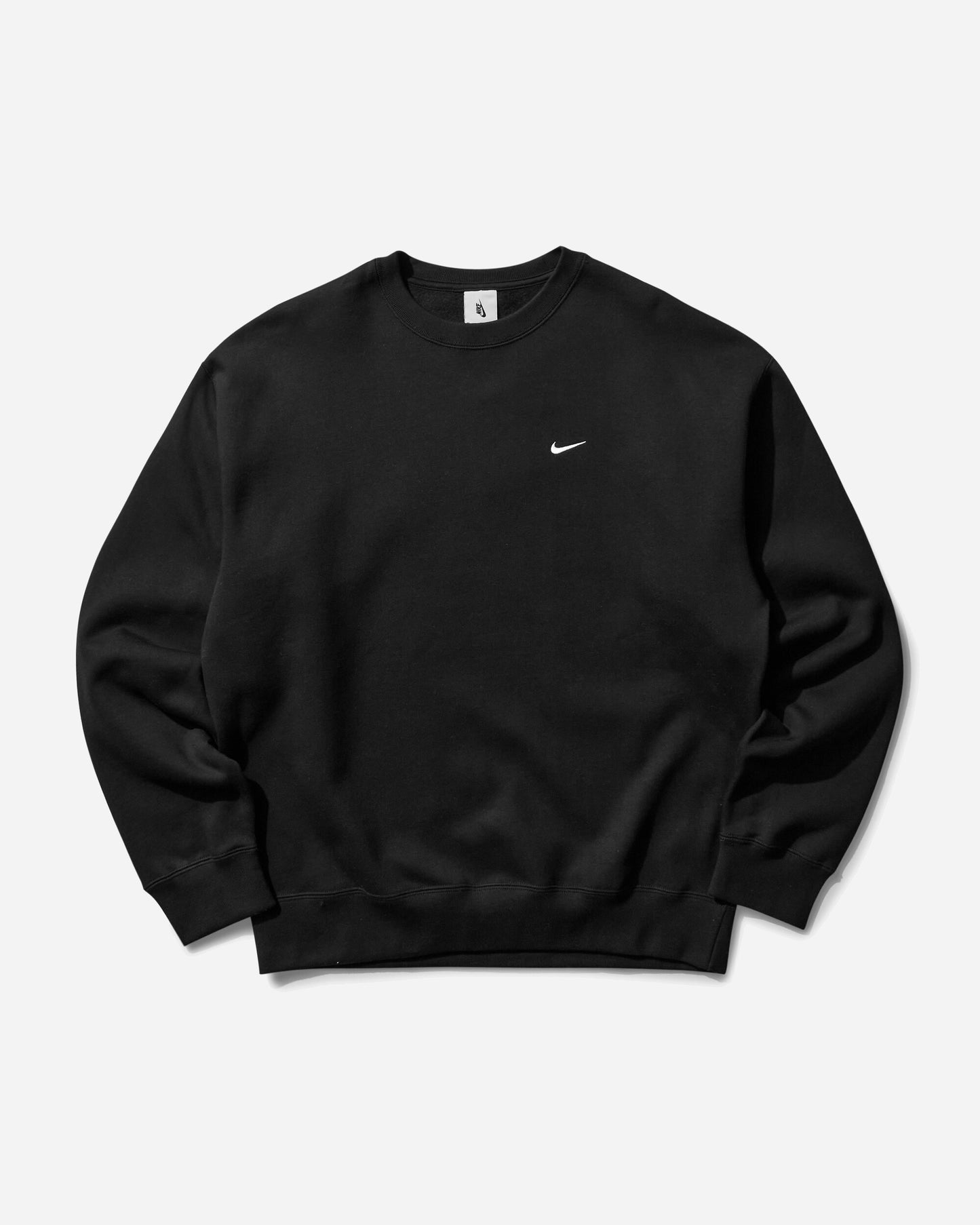 Nike M Nk Solo Swsh Flc Crw Black/White T-Shirts Longsleeve DX1361-010