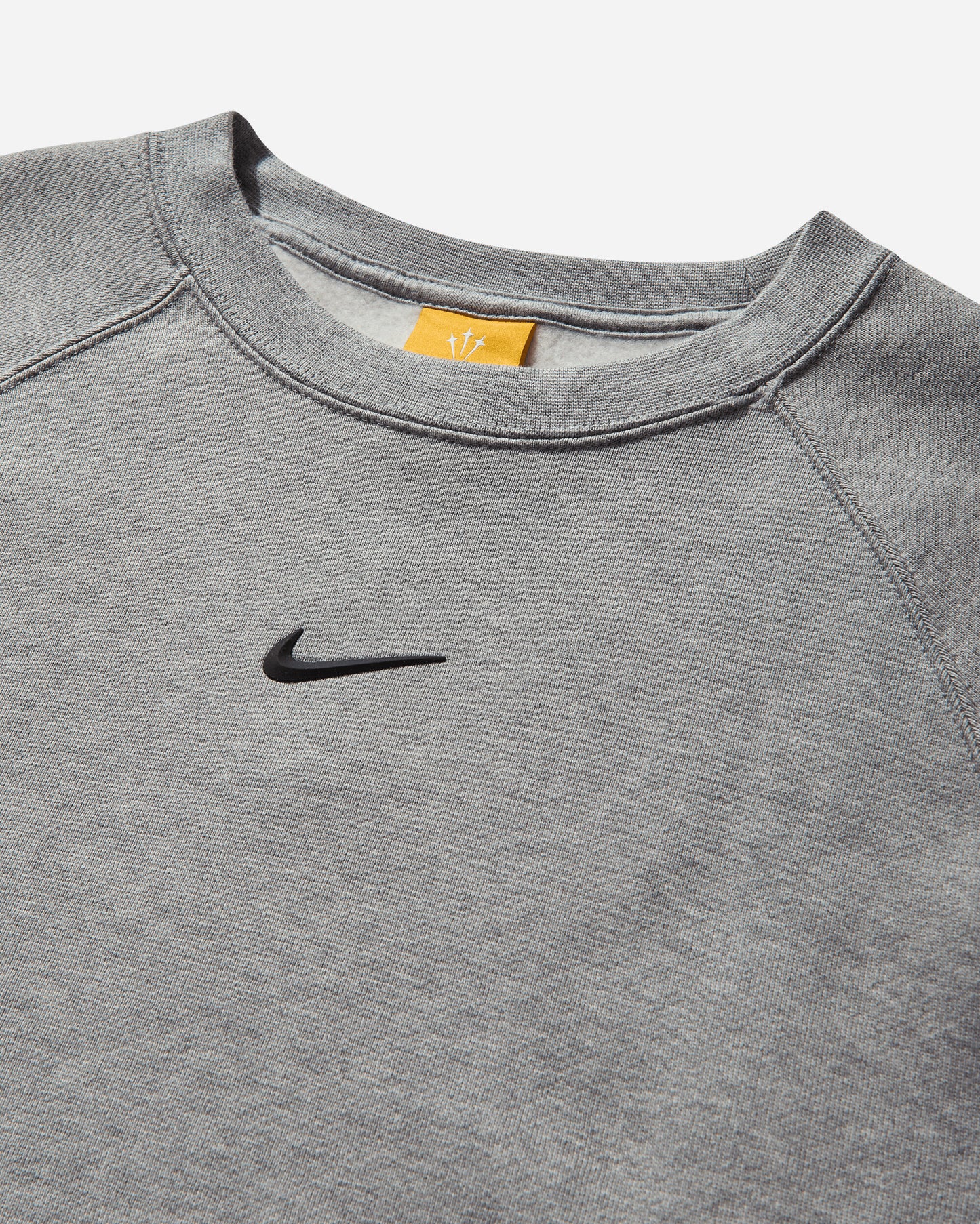 Nike M Nrg Nocta Cs Crew Flc Dk Grey Heather/Black T-Shirts Longsleeve FN8160-063