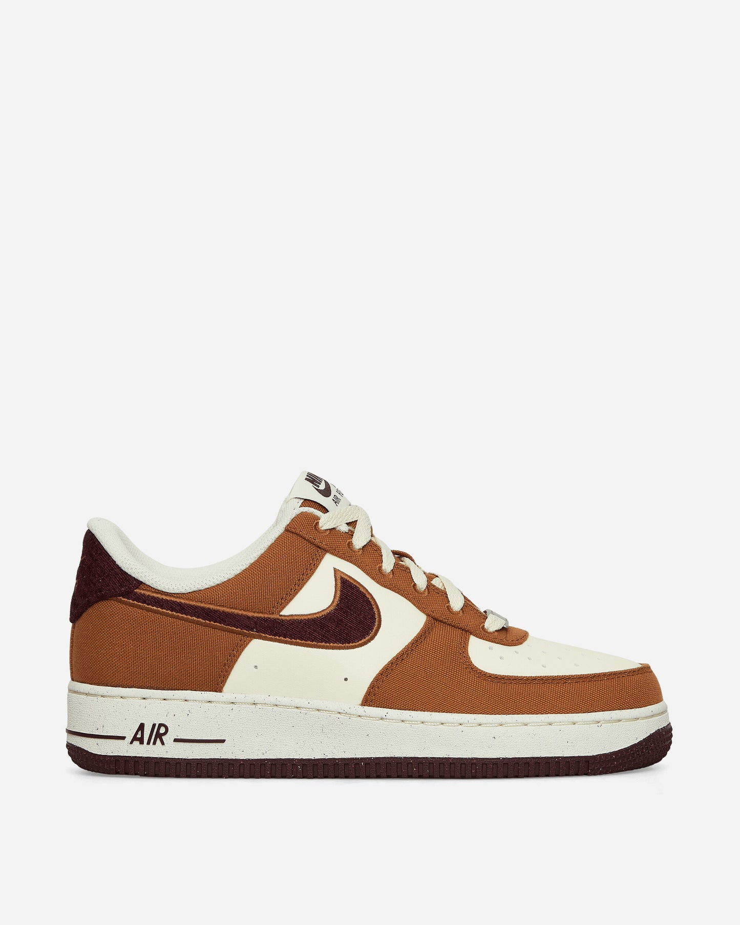 Nike Air Force 1 '07 Lv8 1 Lt British Tan/Burgundy Crush Sneakers Mid FQ8713-200