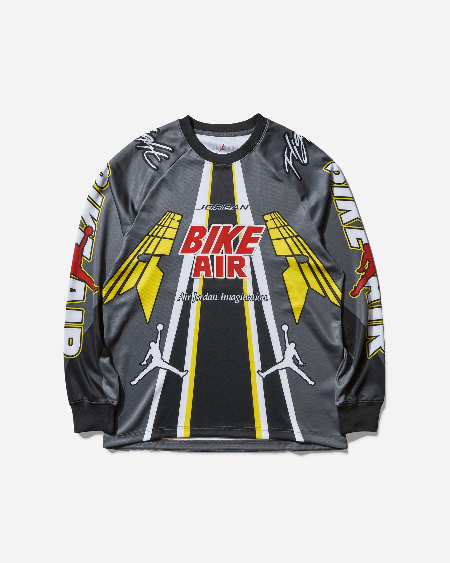 Nike Jordan M J Bike Jersey Iron Grey/Black T-Shirts Longsleeve HQ1729-068