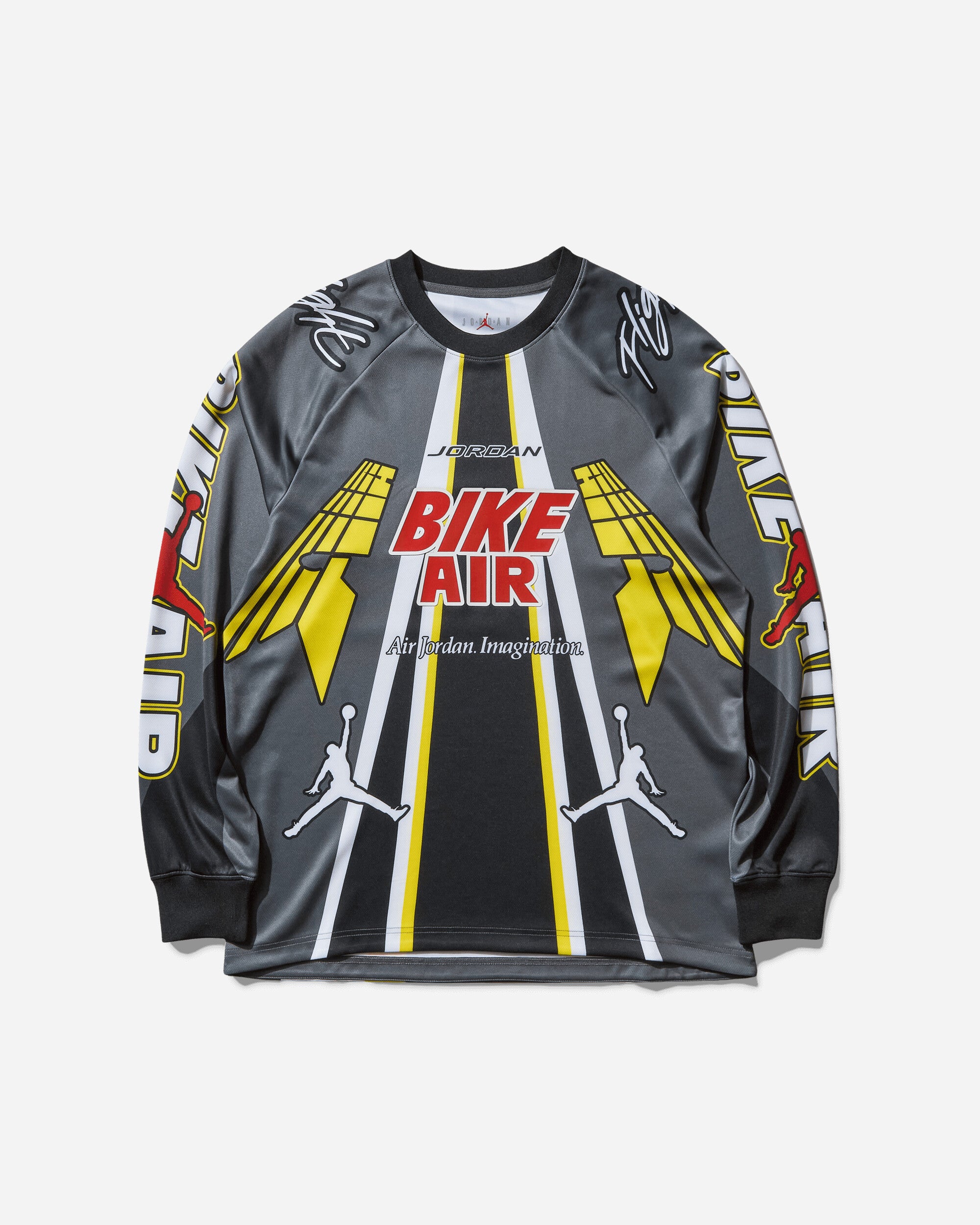 Nike Jordan M J Bike Jersey Iron Grey/Black T-Shirts Longsleeve HQ1729-068